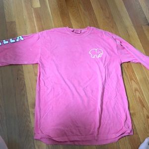 Ivory Ella long sleeve pink shirt
